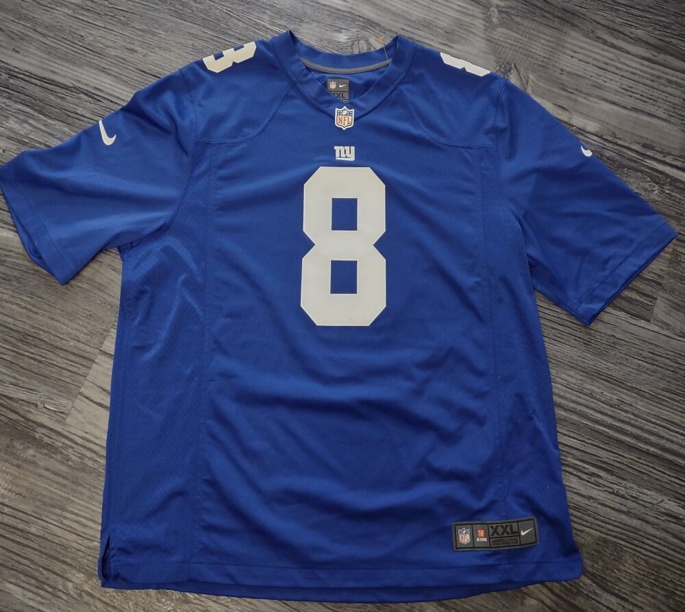 New York Giants Jersey Mens Small Blue NFL Football Daniel Jones 8 Nike On Field
